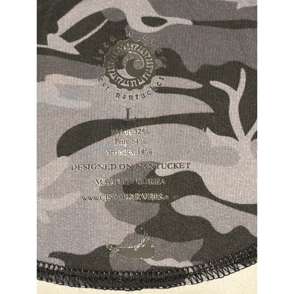Cisco Brewers Nantucket Sun Shirt 1/4 Zip Large Camo Fishing Beach UPF Cape Cod - Picture 8 of 12